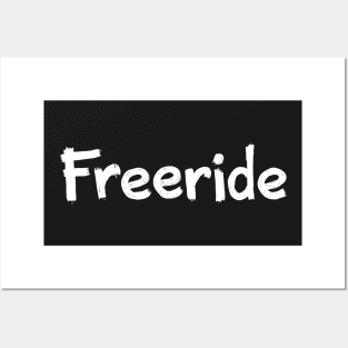 Freeride in White Posters and Art